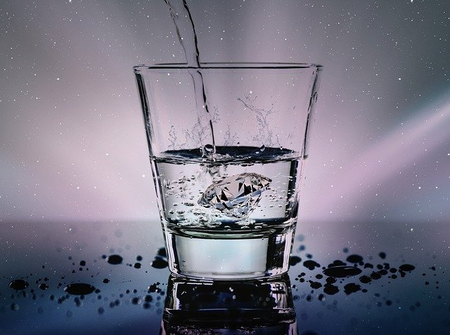 eau, verre, liquide