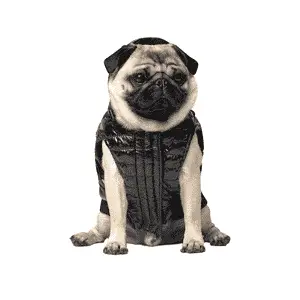 Manteaux d'hiver pour chiens - Canada Pooch Shiny Dog Puffer Vest Black